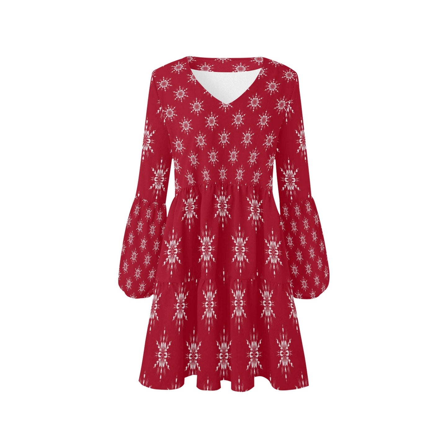 Red Snowflake Dress