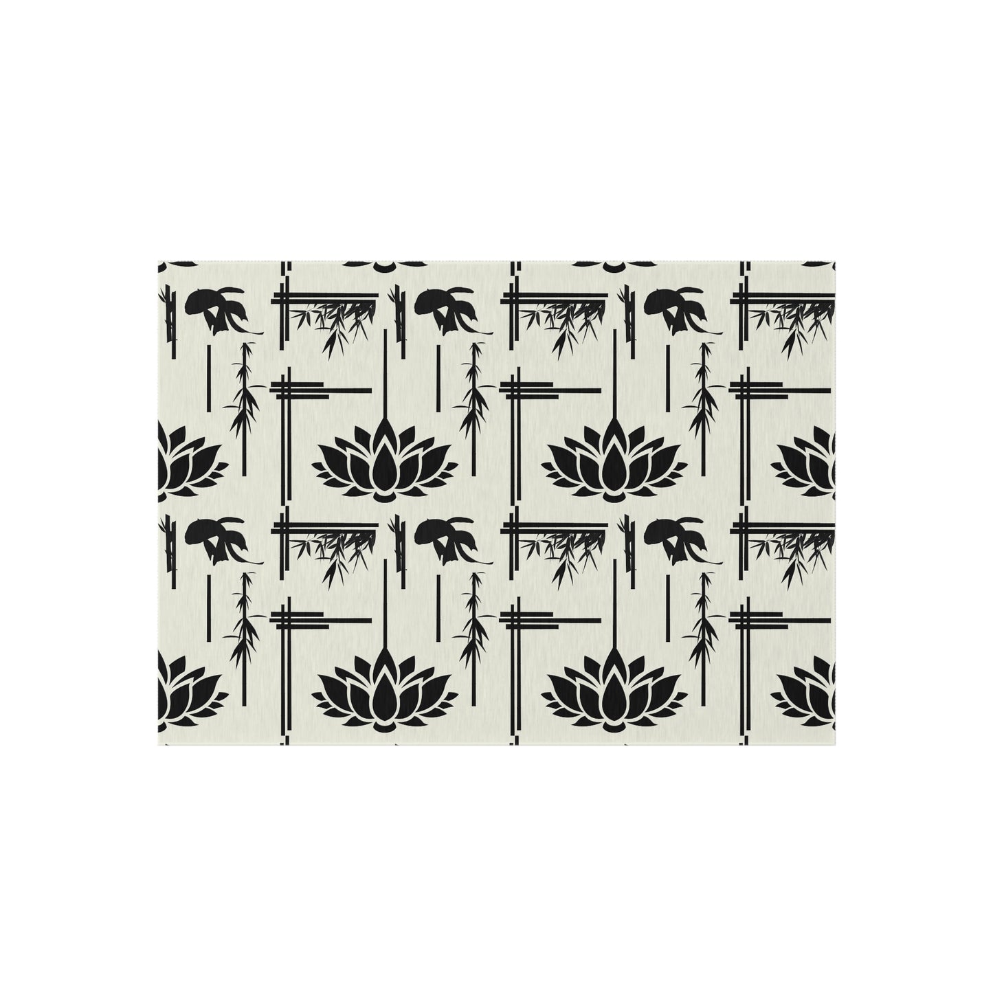 Lotus Print Outdoor Rug