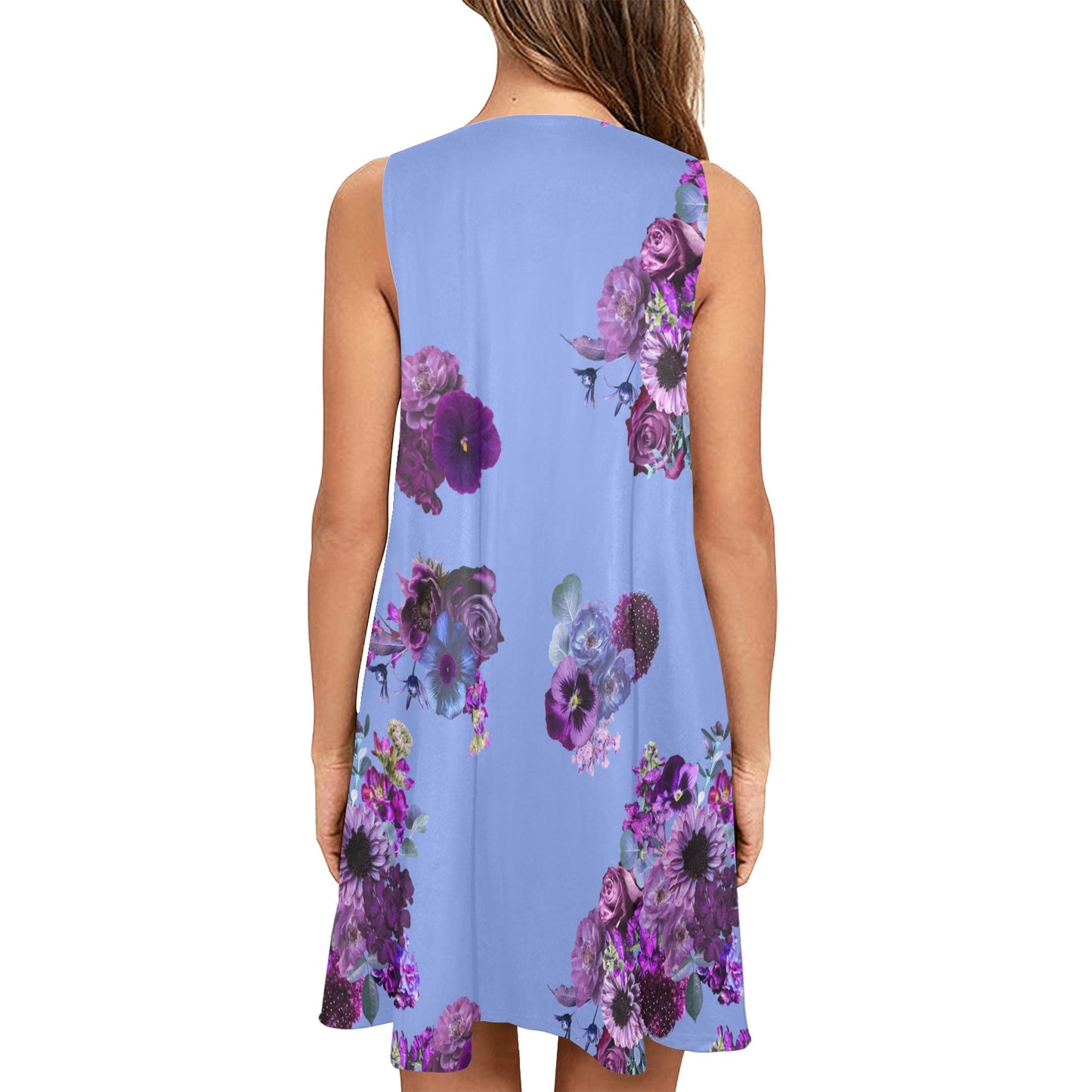 Evening Floral Swing Dress