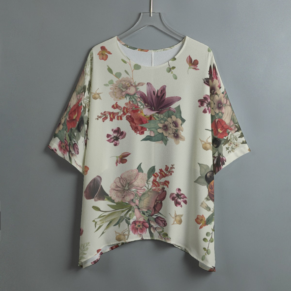 Vintage Botanicals Bat Sleeve Shirt