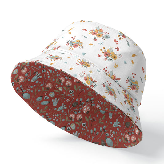 Scandi Print Reversible Bucket Hat