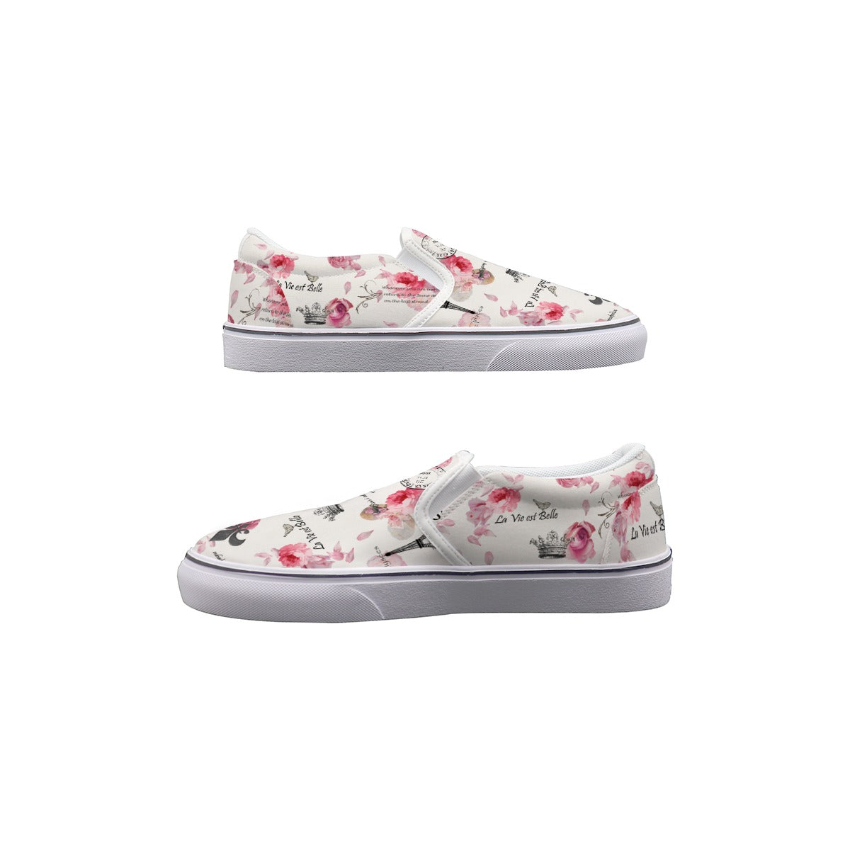 Paris in Spring Slip On Sneakers