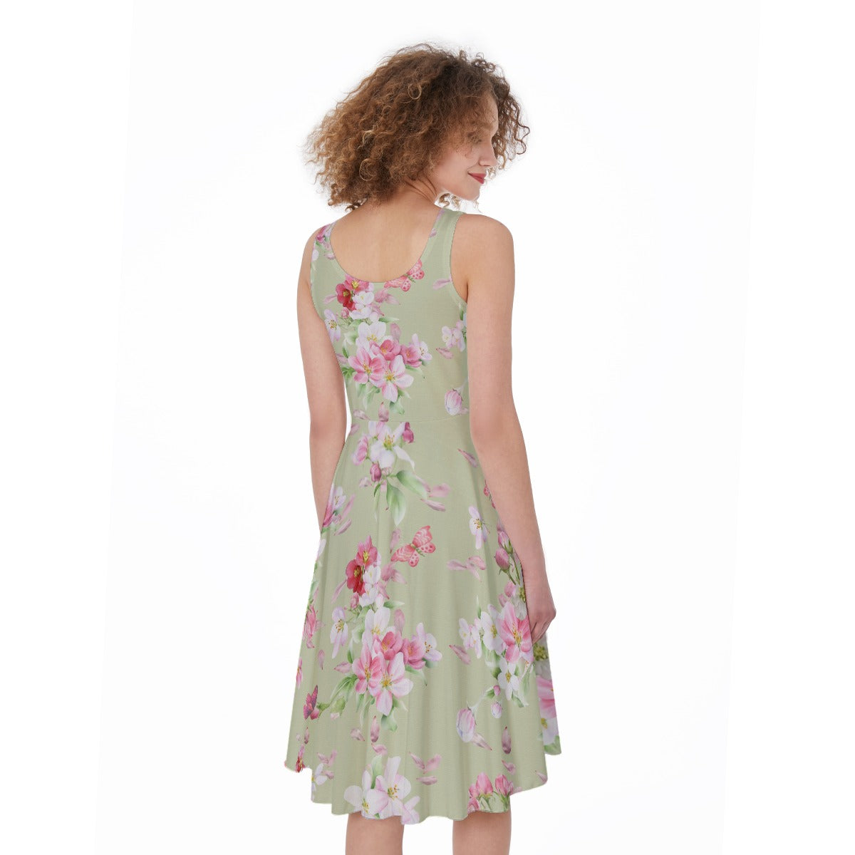 Spring Blossoms Sleeveless Dress