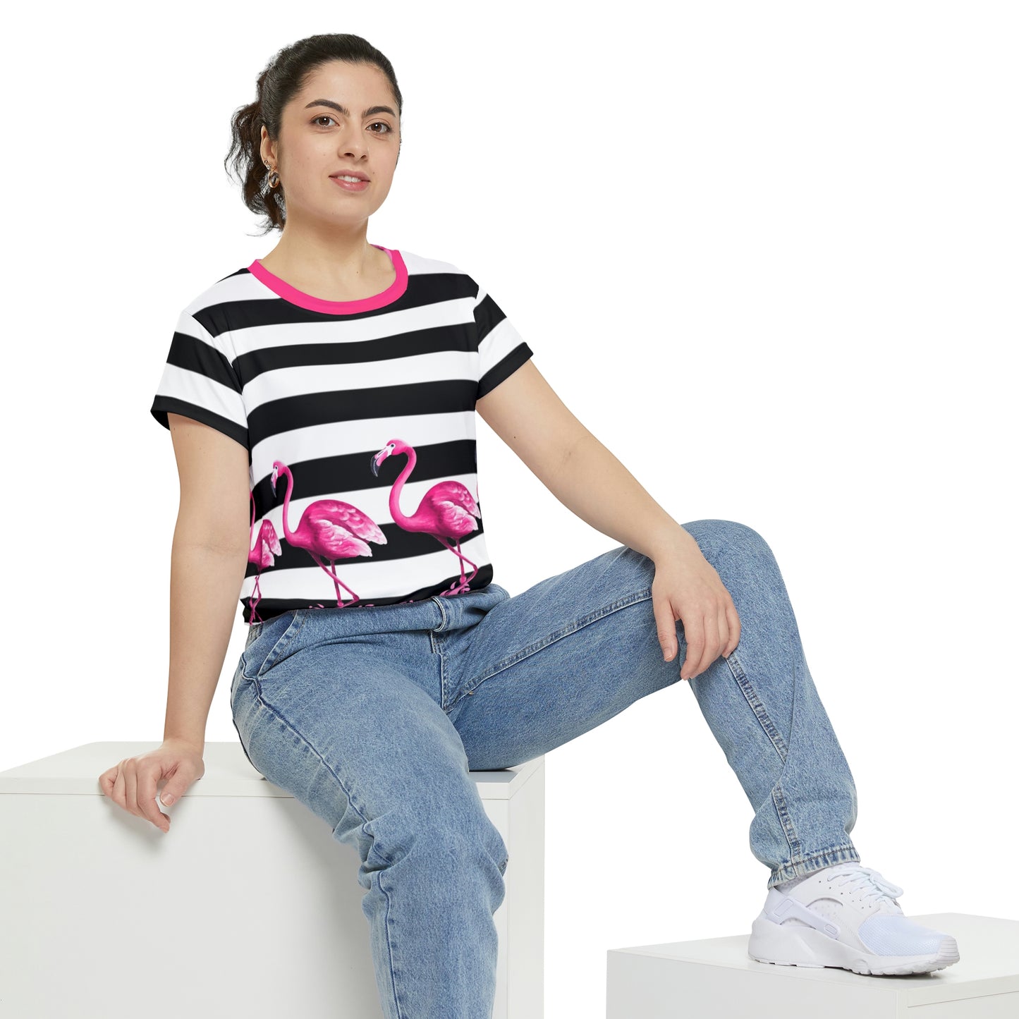 Flamingo Stripe T-Shirt