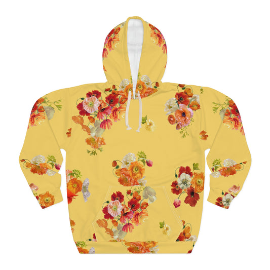 "Sunshine Poppies" Pullover Hoodie