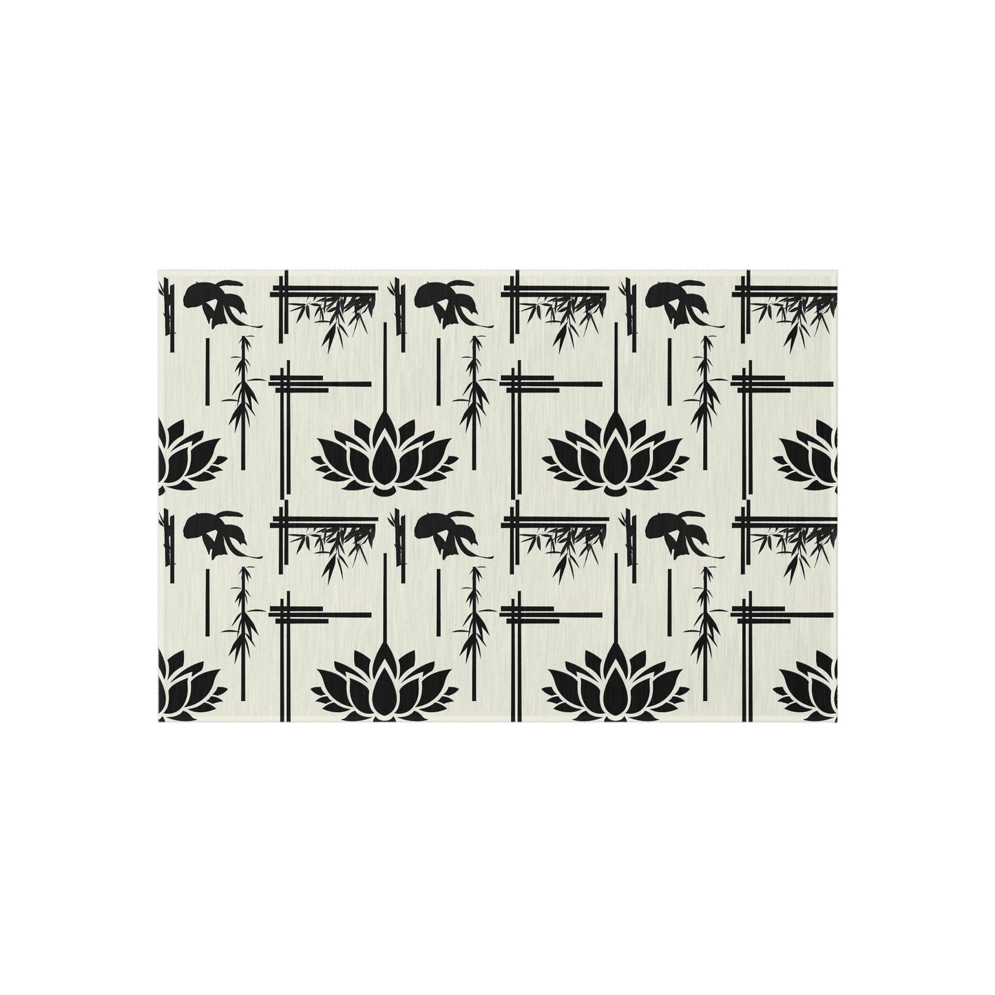 Lotus Print Outdoor Rug