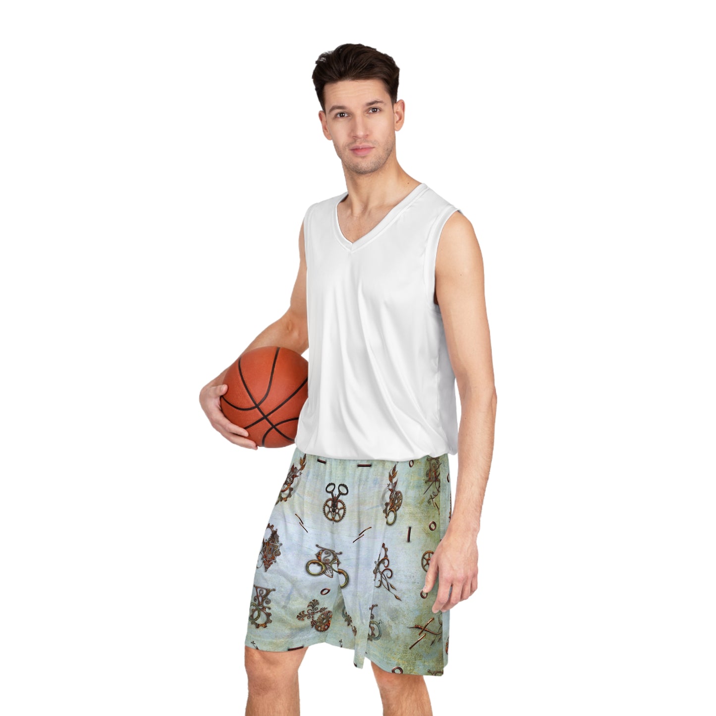 Copper Gadgets Basketball Shorts