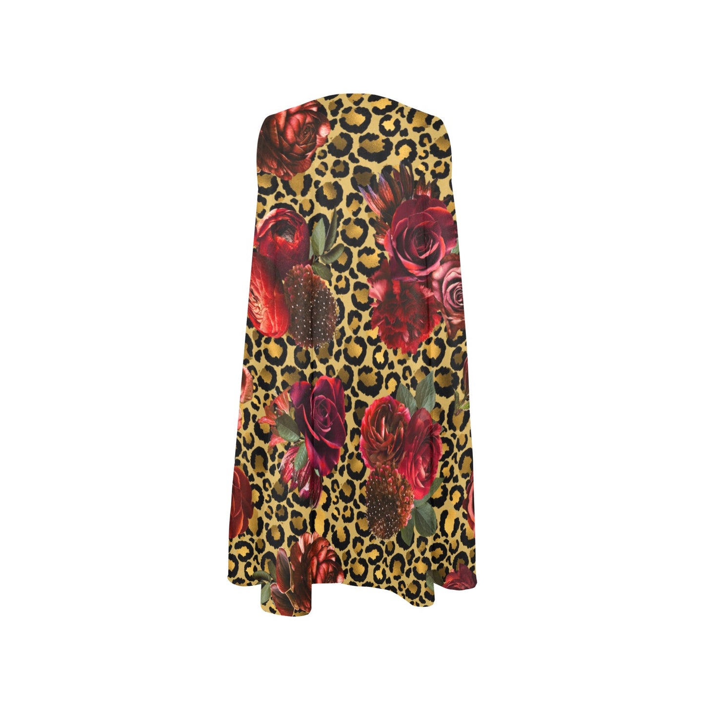 Leopard Roses Swing Dress