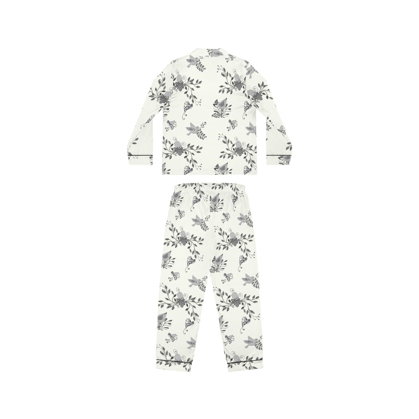 Scandi Birds Satin Pajamas