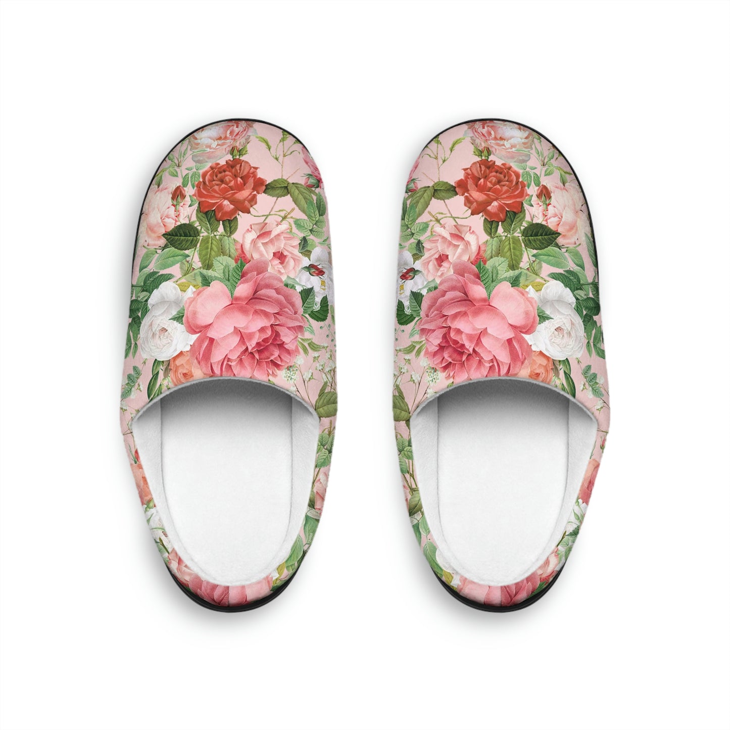 Vintage Peach Floral Women's Slippers