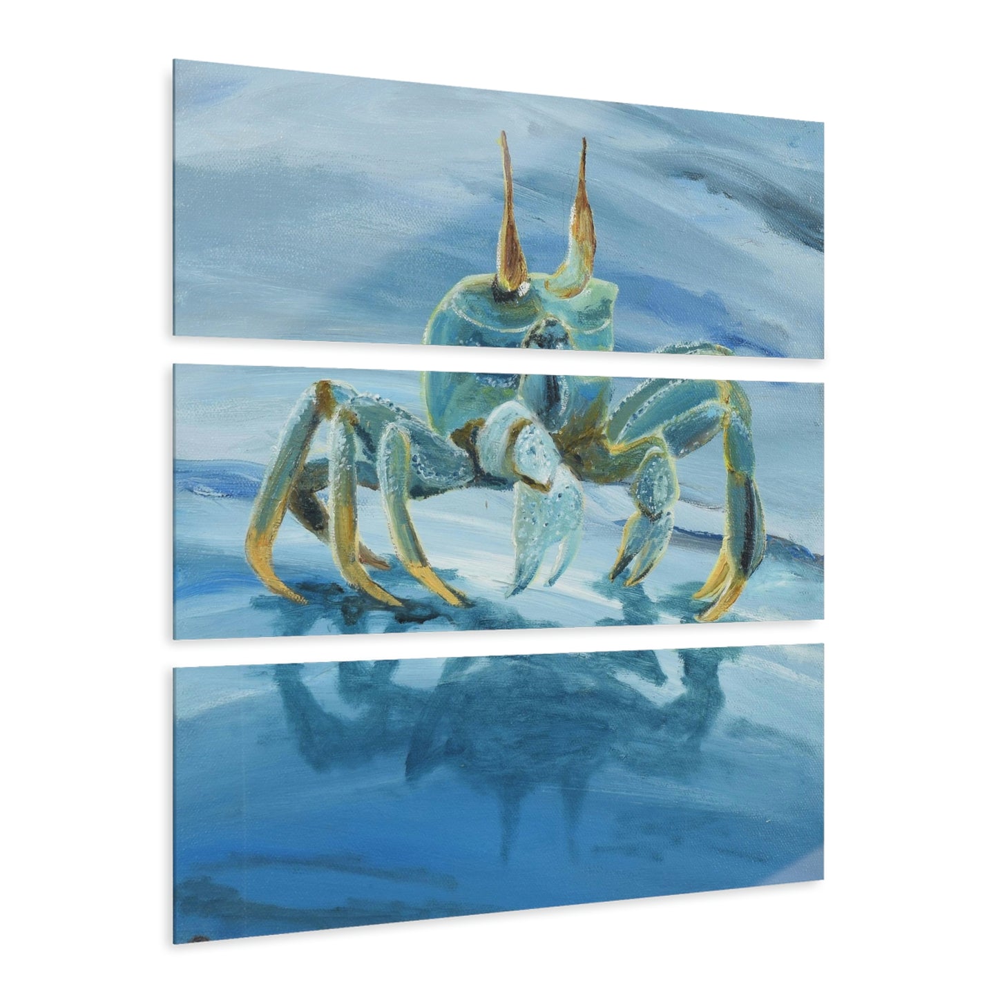 "Crab Walk" Acrylic Triptych