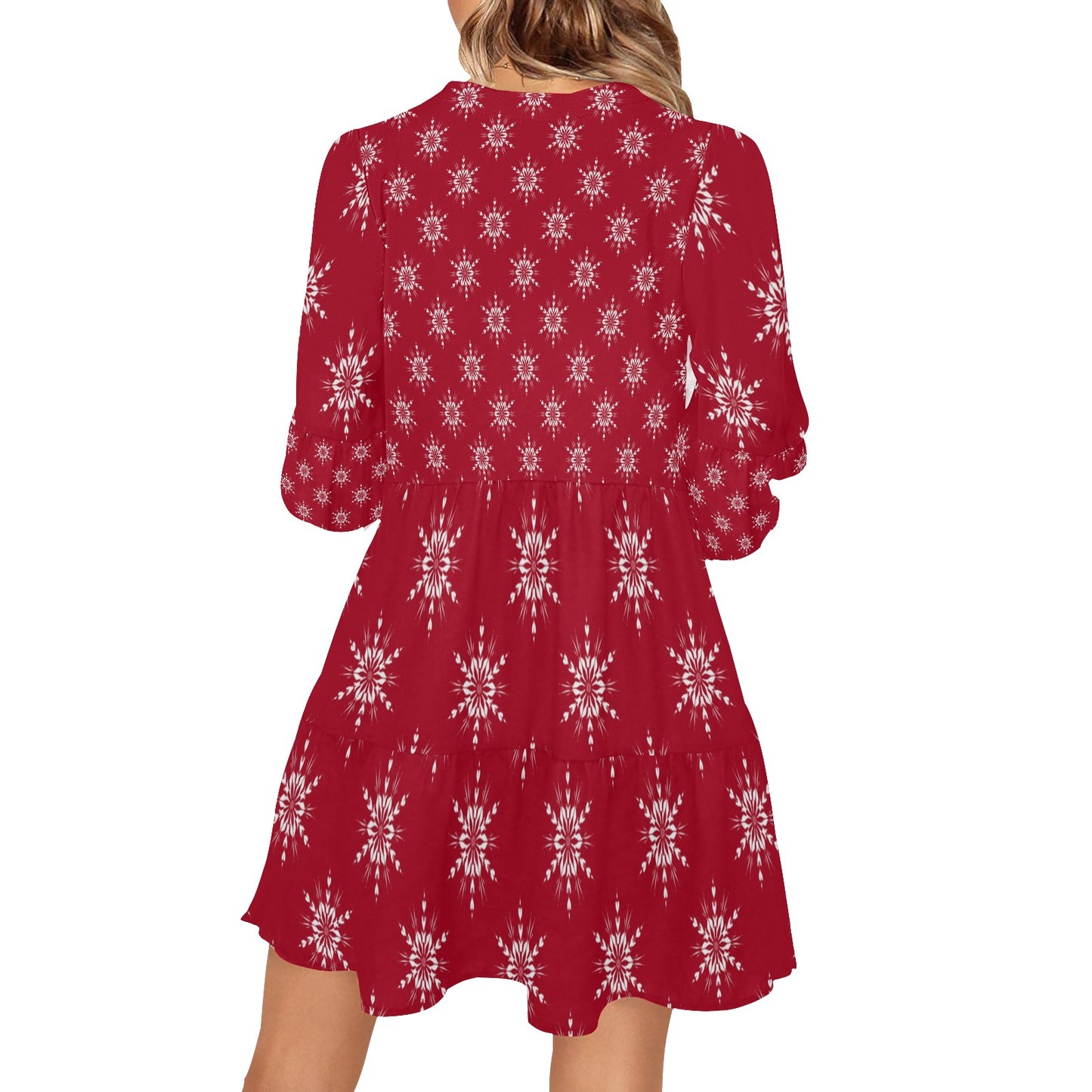 Red Snowflake Dress