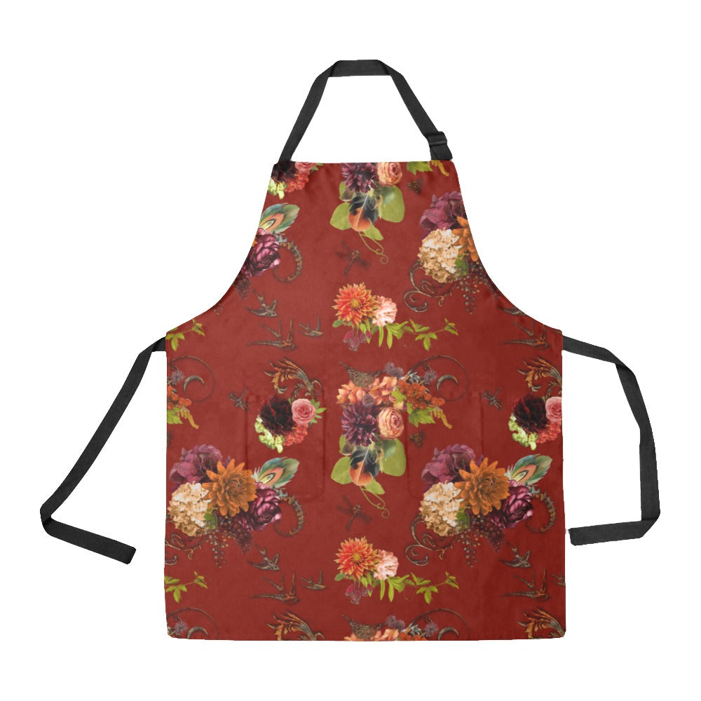 Garnet Floral Apron