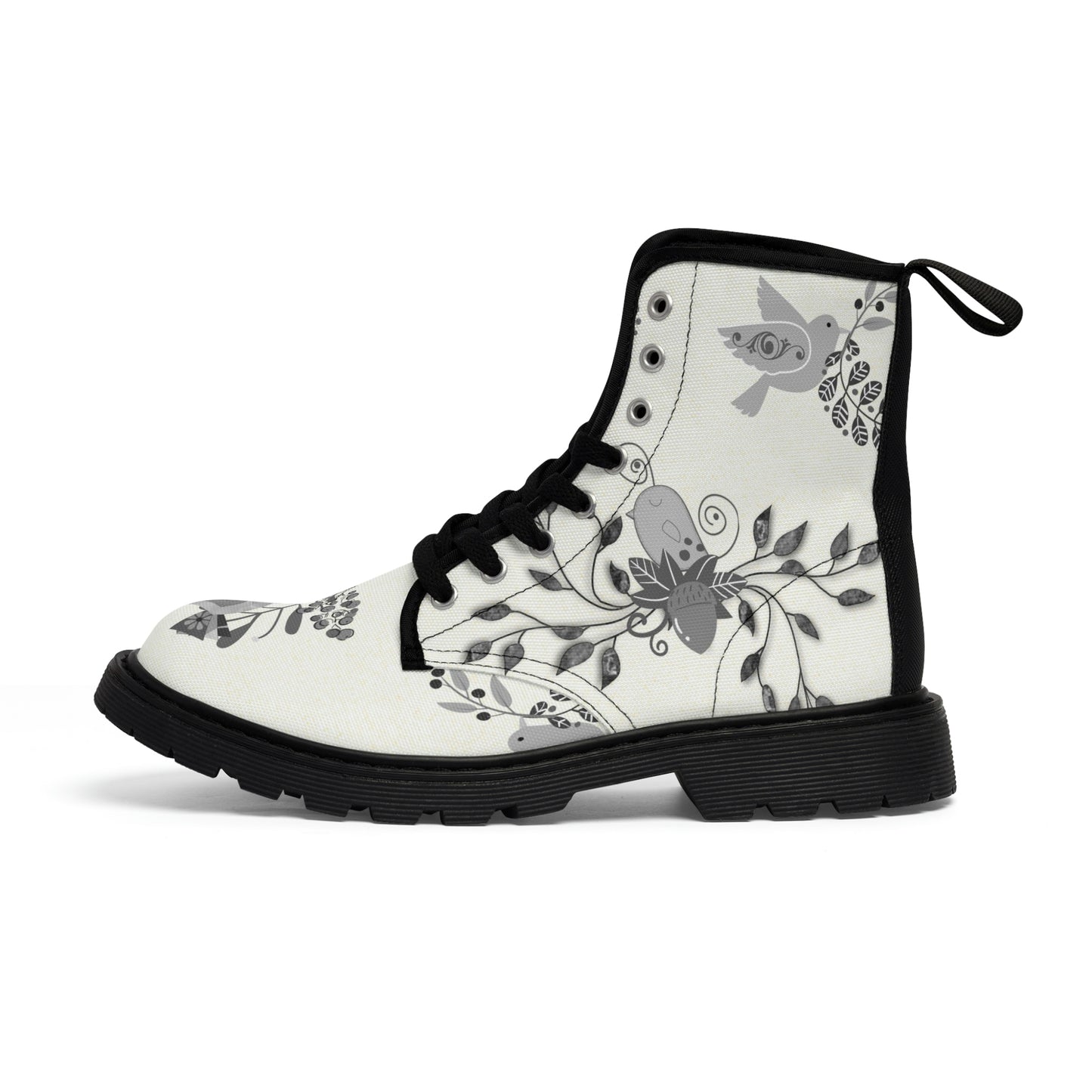 Scandi Birds Canvas Boot