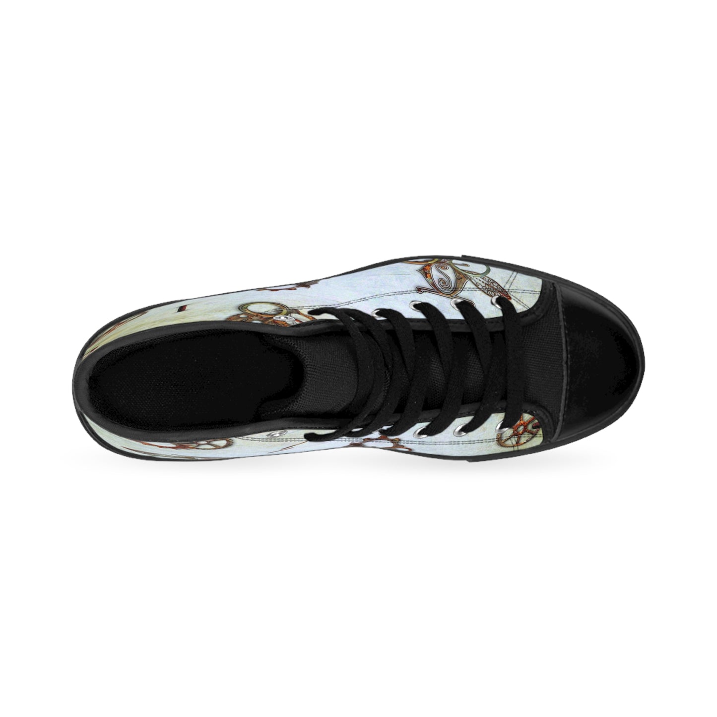 Men's Classic Sneakers in Copper Gadgets print