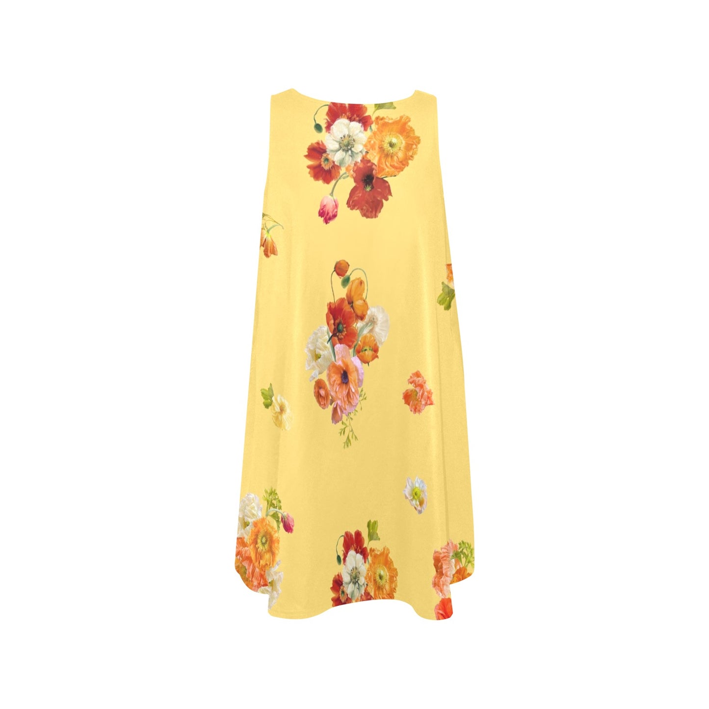 Sunshine Poppies Swing Dress