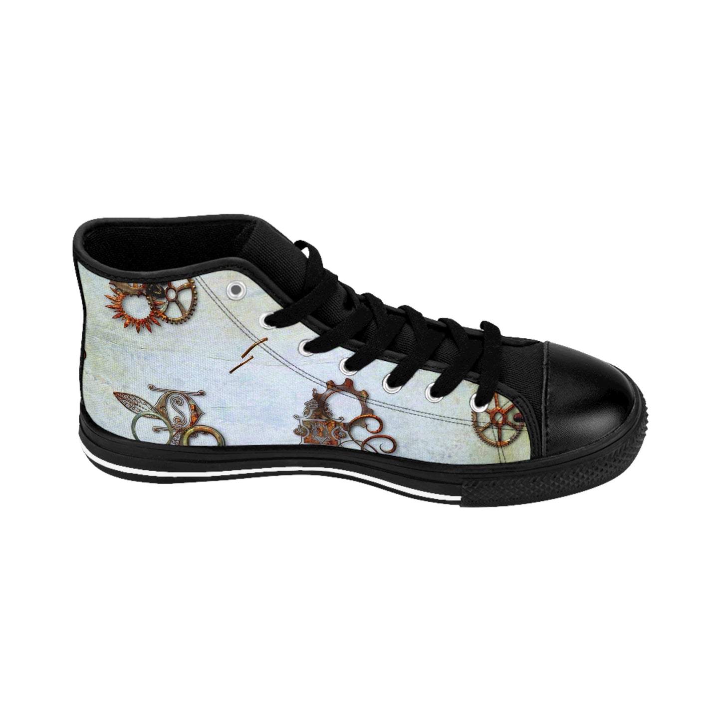 Men's Classic Sneakers in Copper Gadgets print