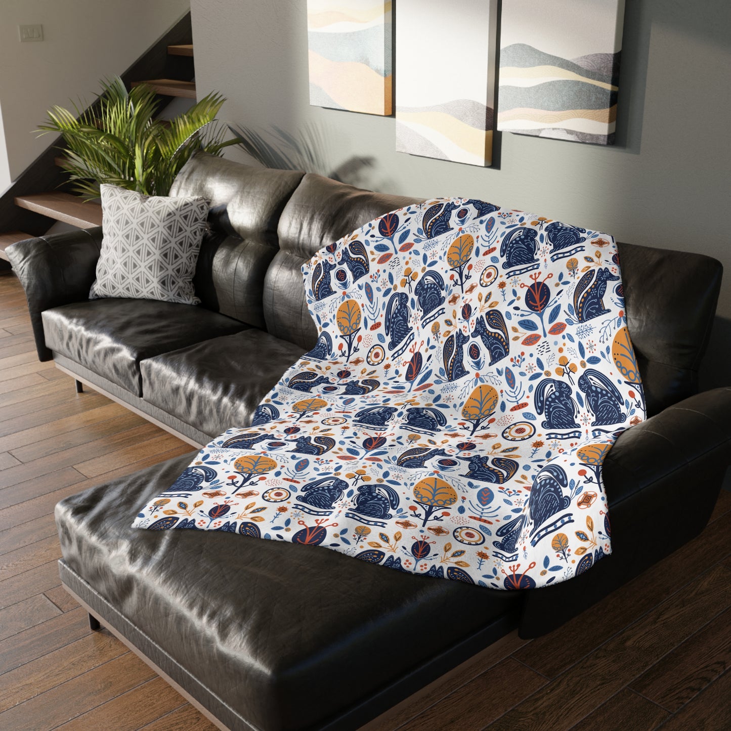 Velveteen Minky Blanket (Two-sided print)