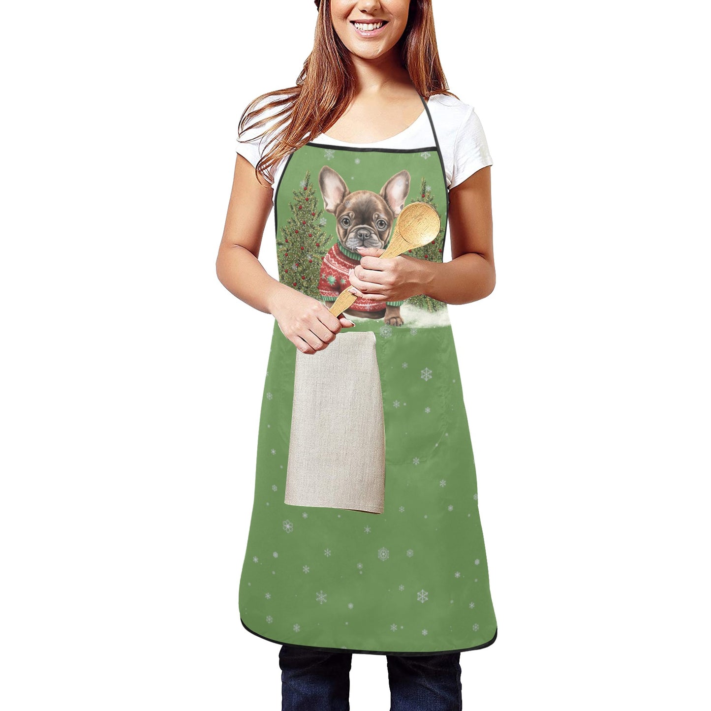 Fletcher the Frenchie Apron with Pockets