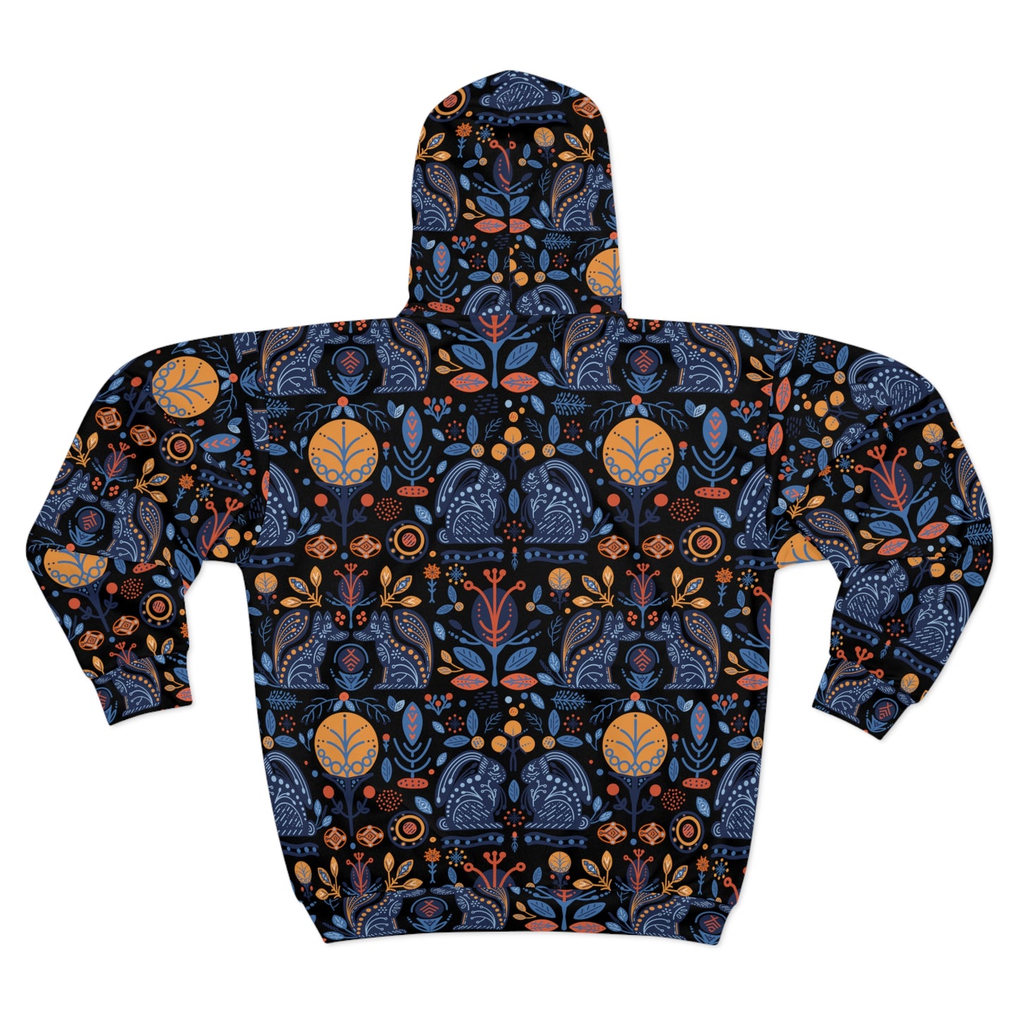 Folk Art Unisex Zip Hoodie