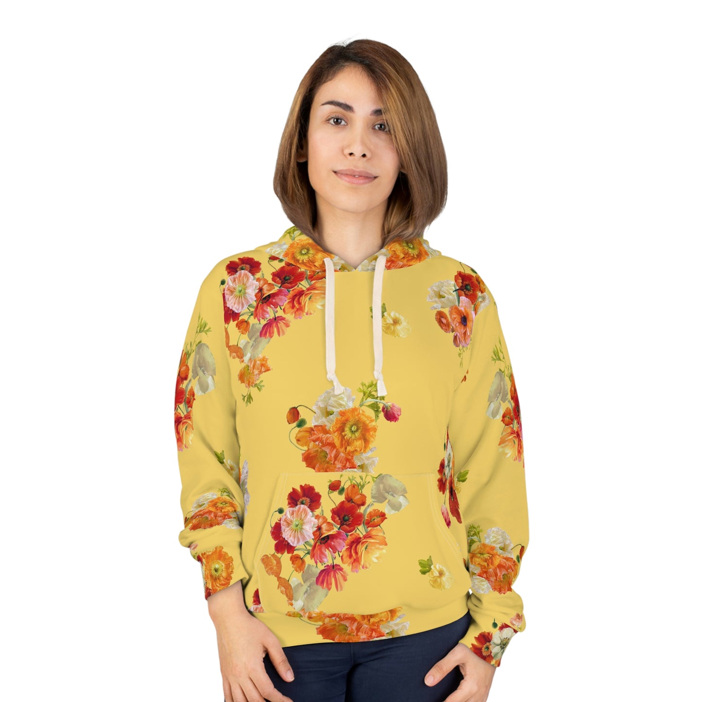 "Sunshine Poppies" Pullover Hoodie