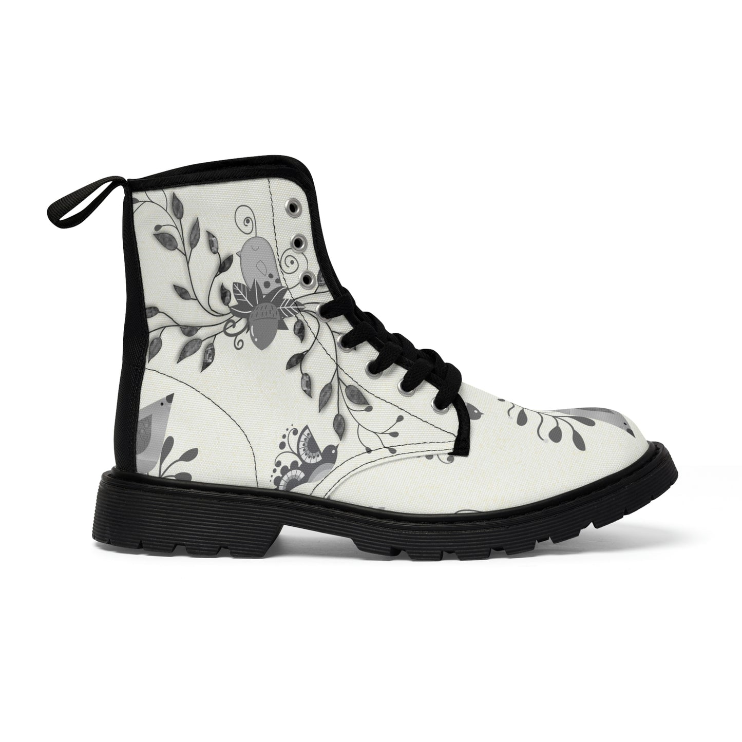 Scandi Birds Canvas Boot