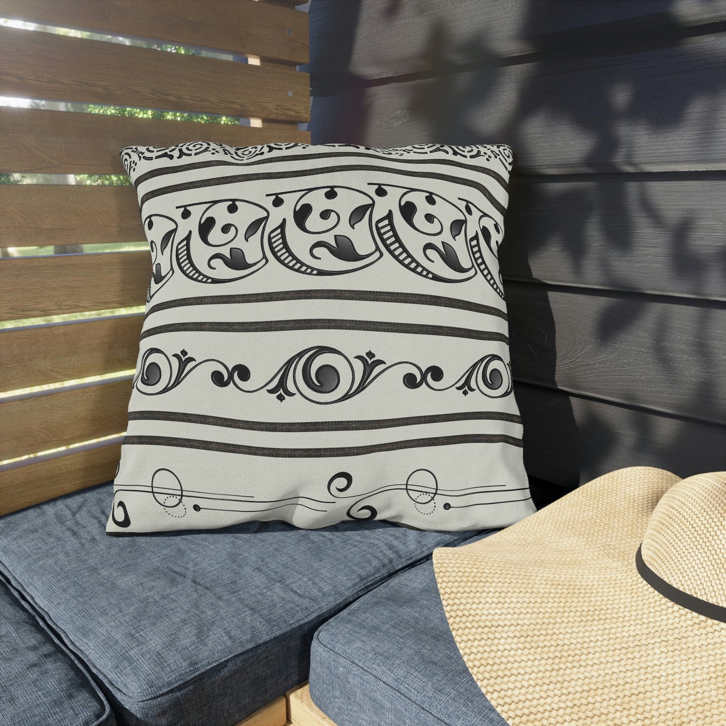 Graphic Stripe Outdoor Pillows