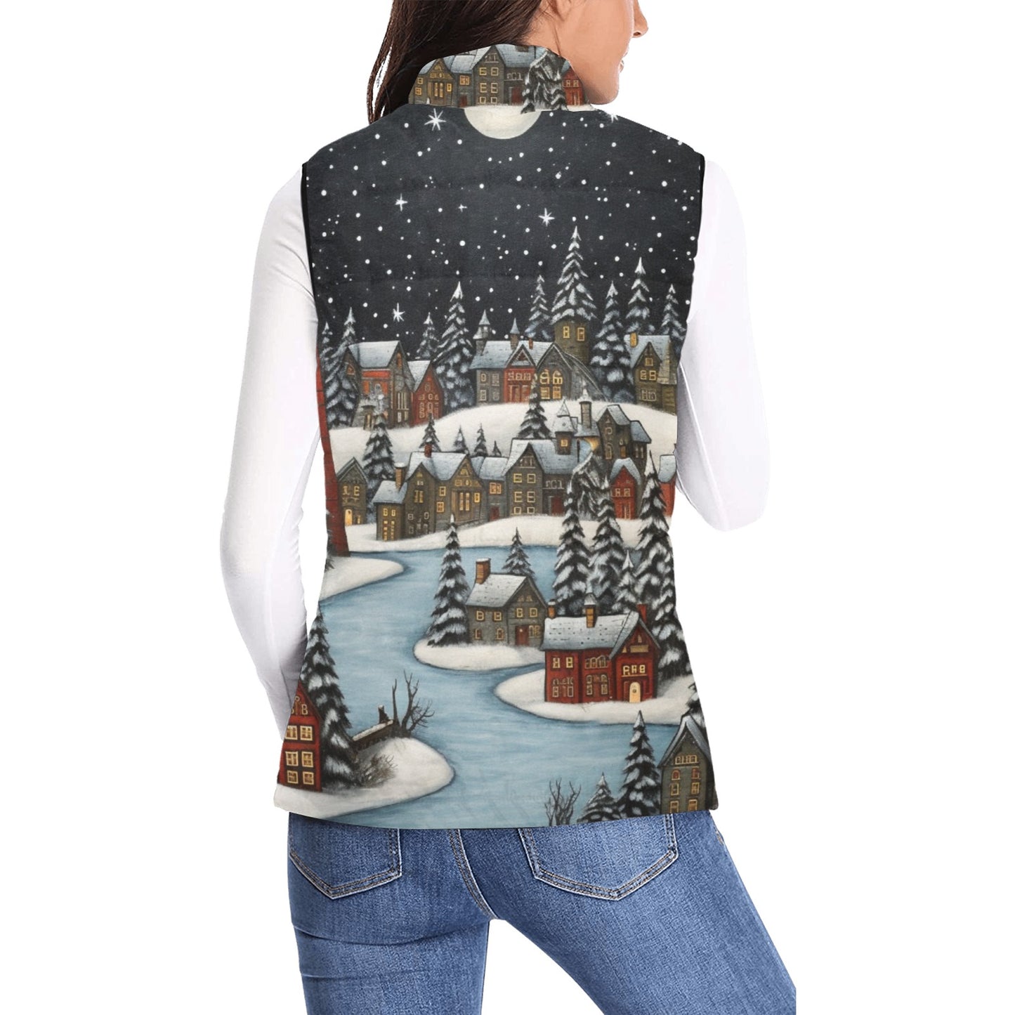 Midnight Snow Women's Quilted Vest