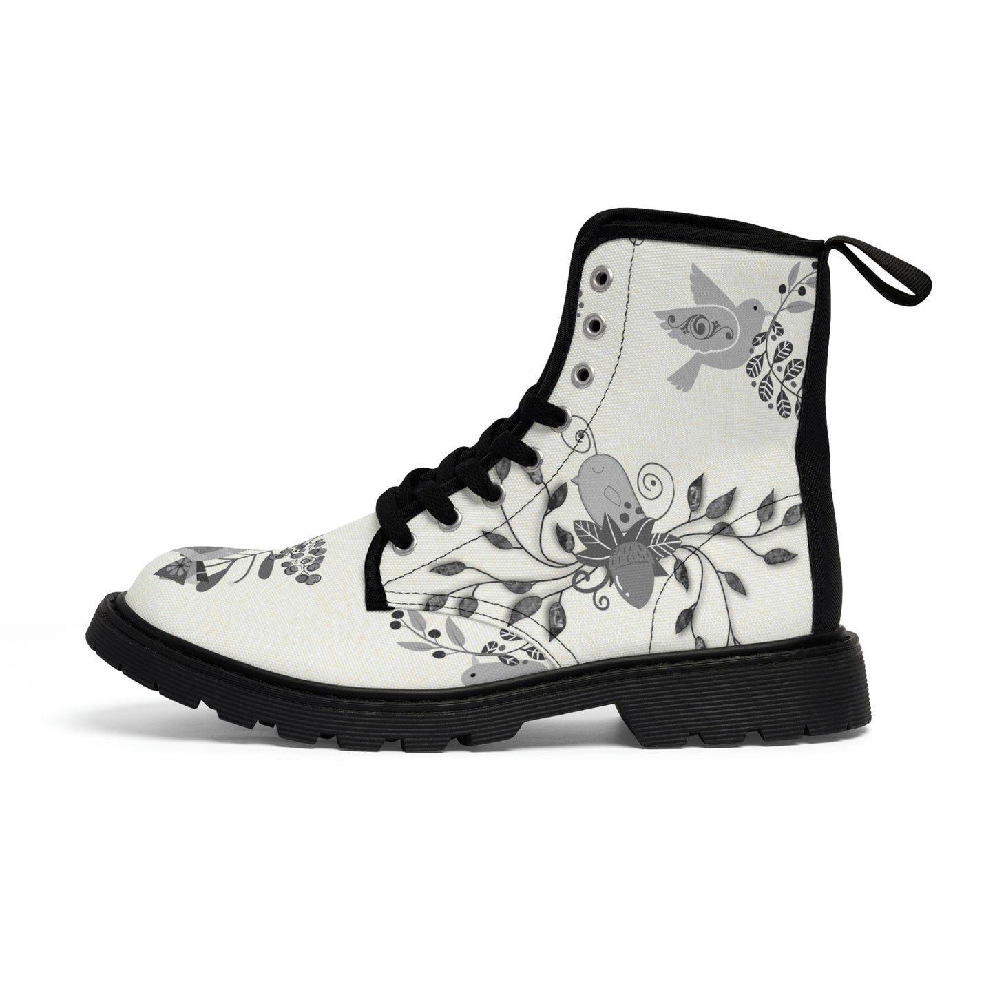 Scandi Birds Canvas Boot