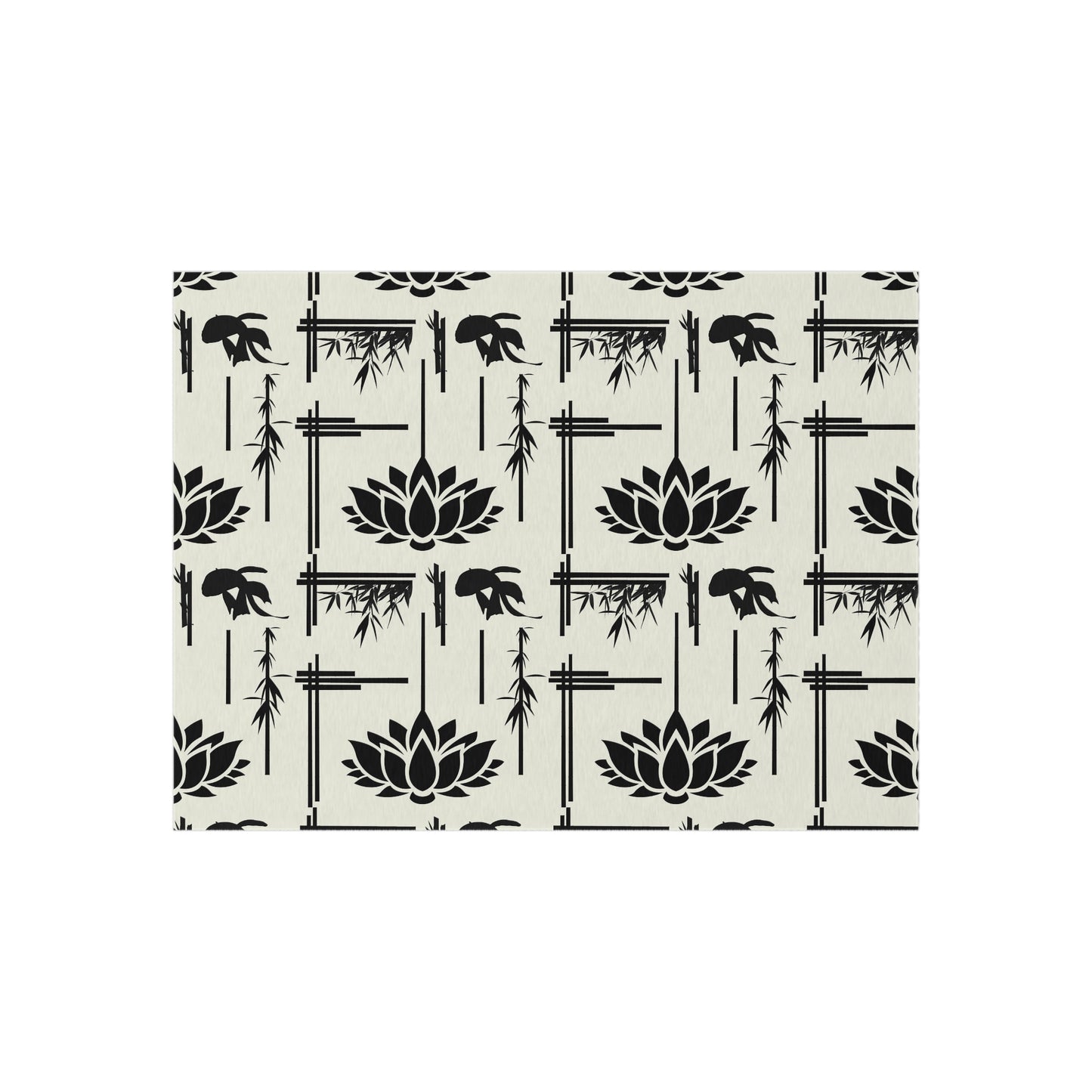 Lotus Print Outdoor Rug