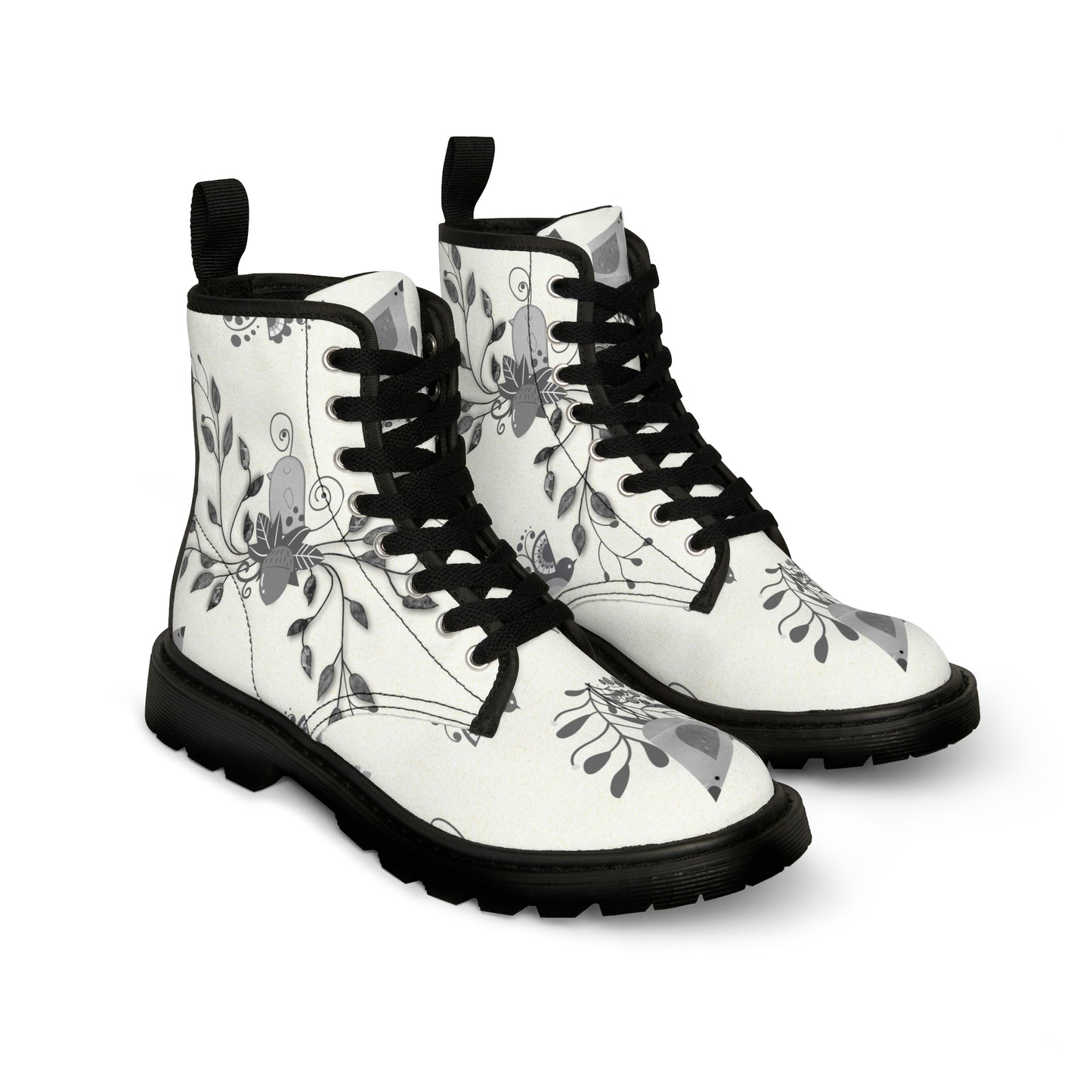 Scandi Birds Canvas Boot